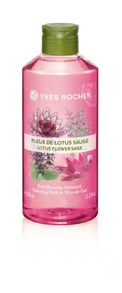 Yves Rocher Gel de Ducha Corporal Flor de Lotus y Salvia 400 mL