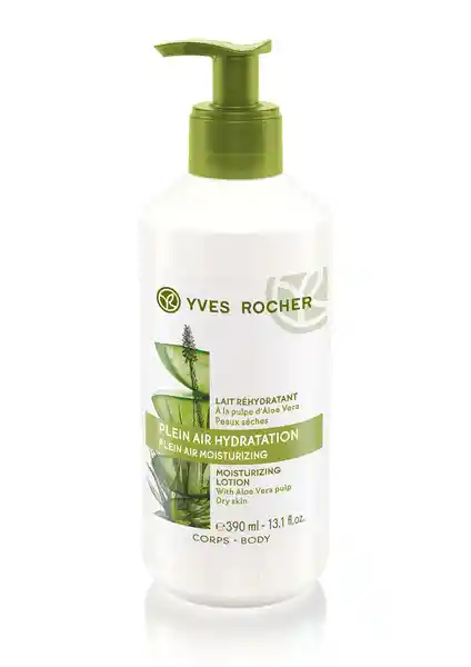 Yves Rocher Leche Corporal Rehidratante Aloe Vera 390 mL
