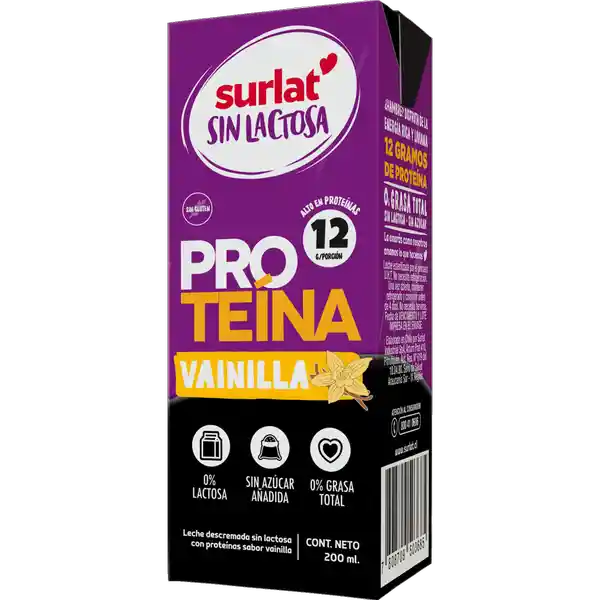 Surlar Leche Proteina Sin Lactosa Vainilla