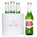 Stella Artois Sombrerera Blanca Con Cervezas