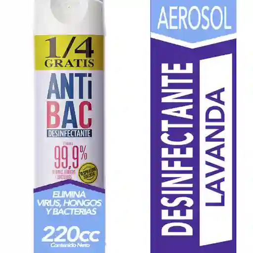 Tanax Desinfectante en Aerosol Antibac Lavanda 220 mL