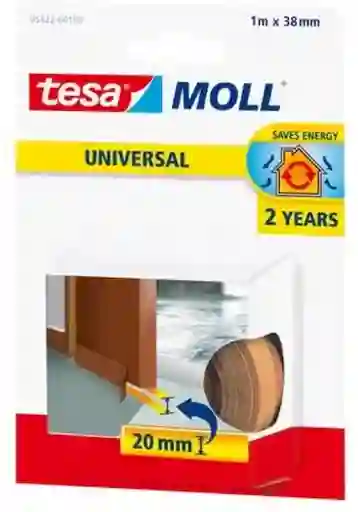 Tesa Tesamoll Universal Para Puertas 38 mm x 1 m Café