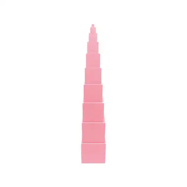 Torre Dactic Juego Didáctico Rosa Madera