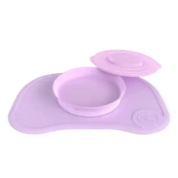 Twistshake Individual Clickmat + Plato 6+M Morado Pastel