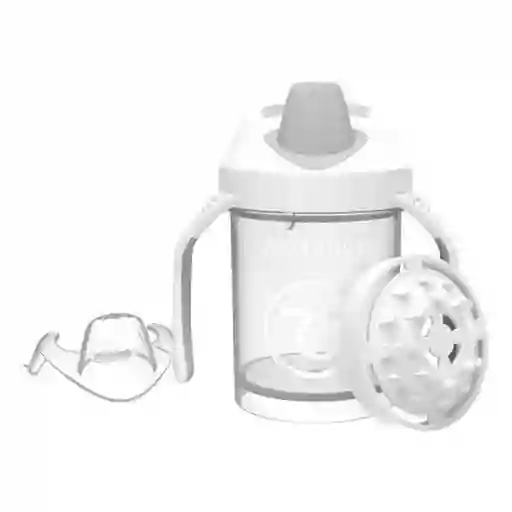 Twistshake Vaso Mini Cup 4+M Blanco Capacidad 230 mL