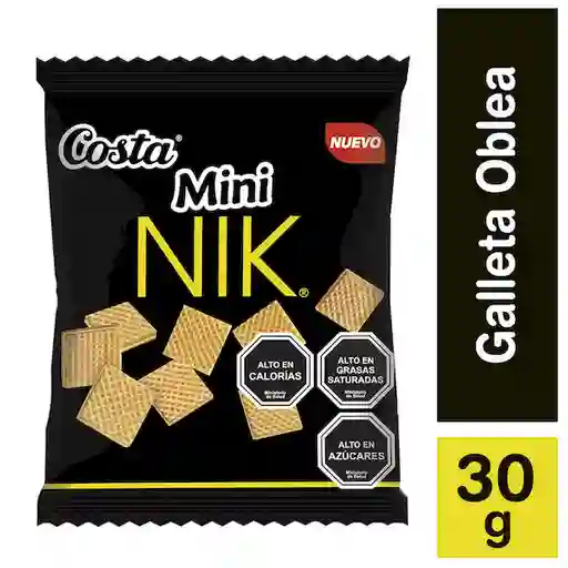 Costa Mini Nik Galletas con Crema Sabor Vainilla Bocado
