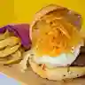 Doble Burger + Papas Fritas