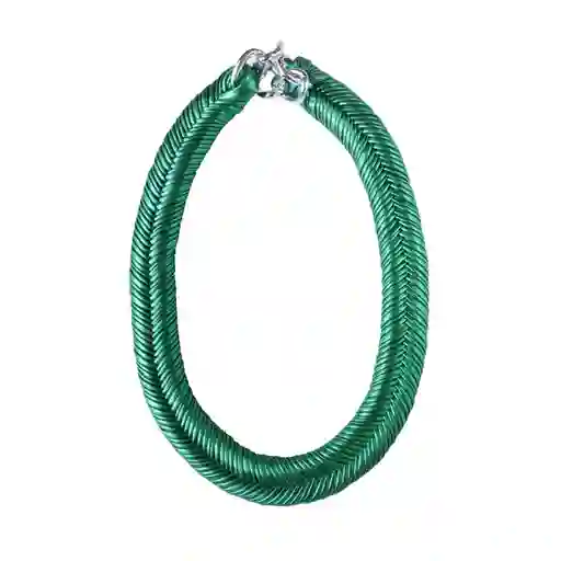 Maria la Biyux Collar Green Metallic