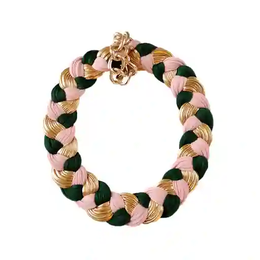 Maria la Biyux Collar Green And Pink