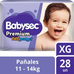 Babysec Pañal Desechable Premium Flexiprotect Talla: Xg