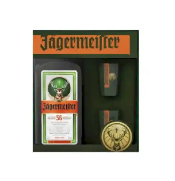 Jagermeister Licor De Hierbas + Vasos