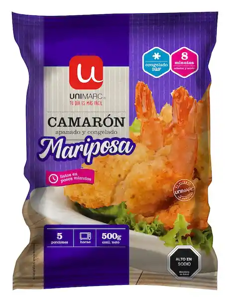 Camarón Apanado Y Congelado Mariposa