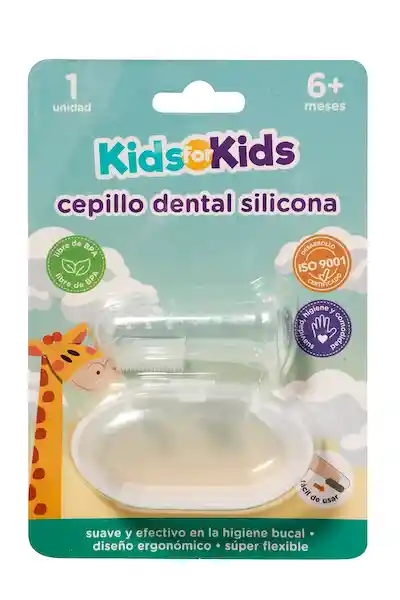 Kids For Kids Cepillo Dental Dedal Silicona Con Estuche