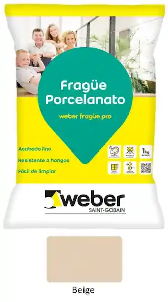 Weber Fragüe Porcelanato Beige 1 Kg