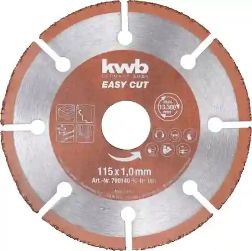 KWB Disco De Corte Madera / Pvc / Cobre Easy-Cut 4.1/2 / 115 Mm