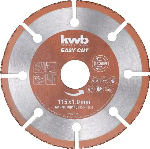 KWB Disco De Corte Madera / Pvc / Cobre Easy-Cut 4.1/2 / 115 Mm