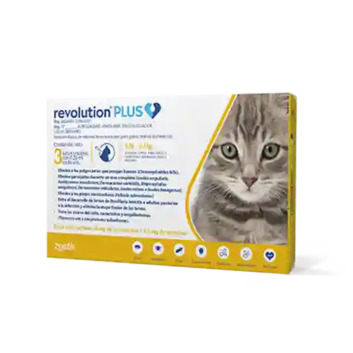 Revolution Plus Antiparasitario Gatos de 1.25 a 2.5 Kg