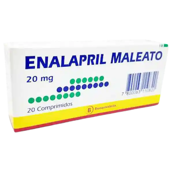 Enalapril Mintlab Maleato (20 Mg)