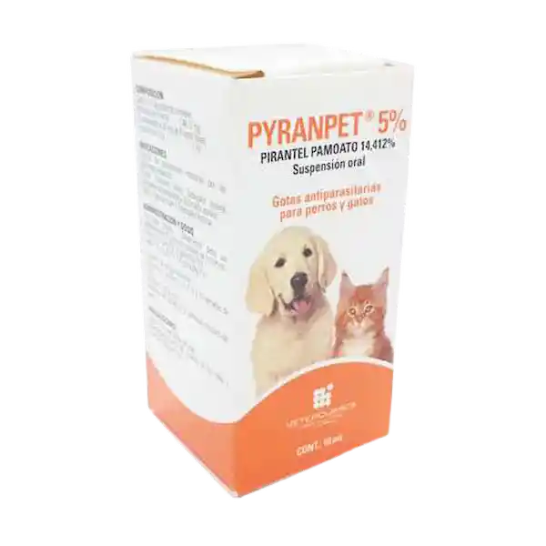 Pyranpet 5% Antiparasitario Perros y Gatos (14.412 %)