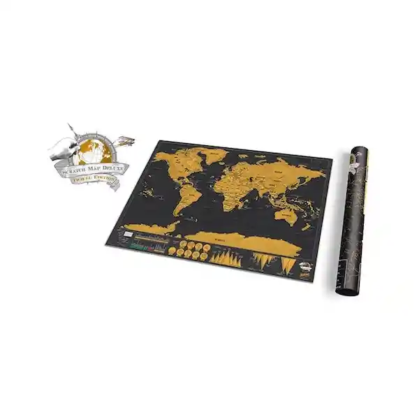 Luckies Scratch Map Deluxe Pequeño LUKSDT