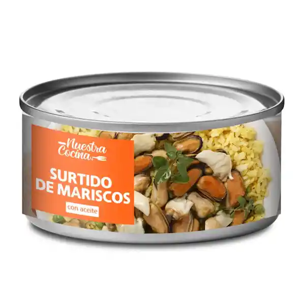 Nuestra Cocina Surtido de Mariscos Con Aceite