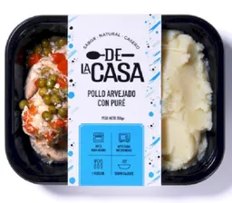 De la Casa Pollo Arvejado con Puré