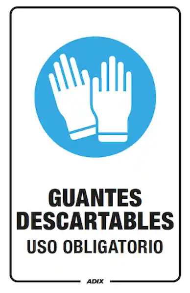 Adix Adhesivo 1/2 Carta Uso Guantes