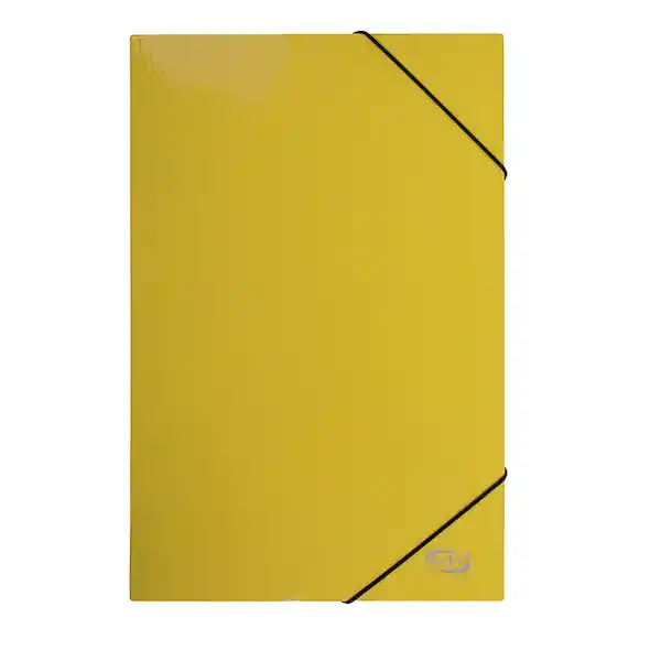 Adix Carpeta Oficio Cartón Con Elástico Amarillo