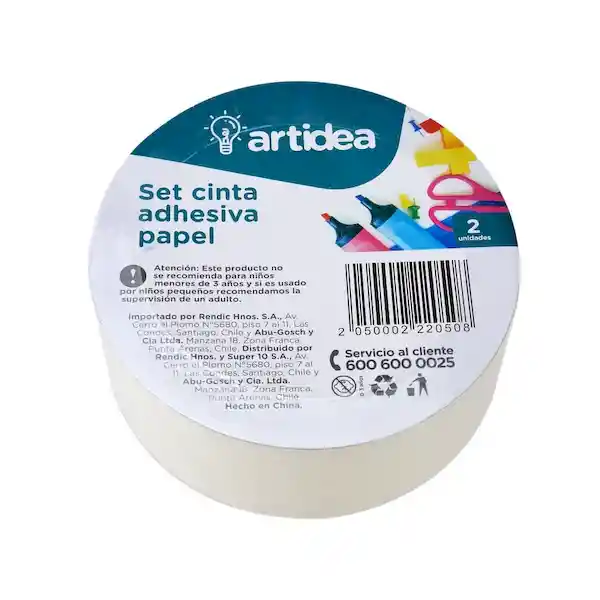 Artidea Set Cinta Adhesiva Papel