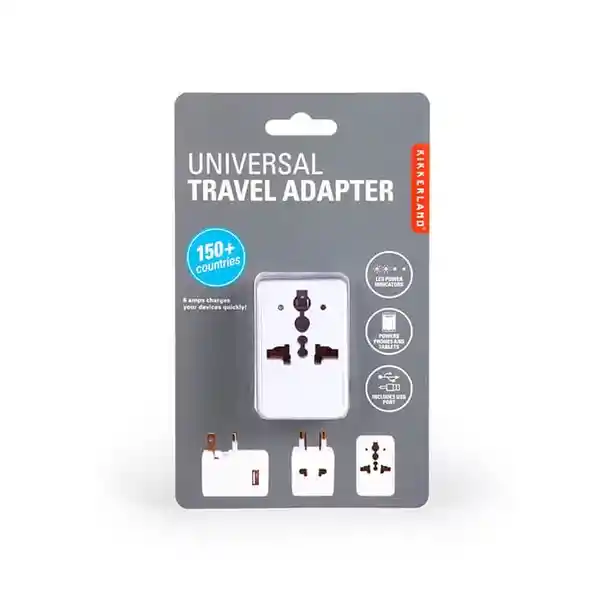 Kikkerland Adaptador de Energía Para Viaje UL08