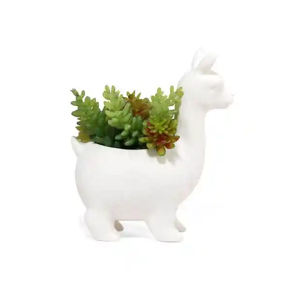 Kikkerland Macetero Llama Blanca PL08