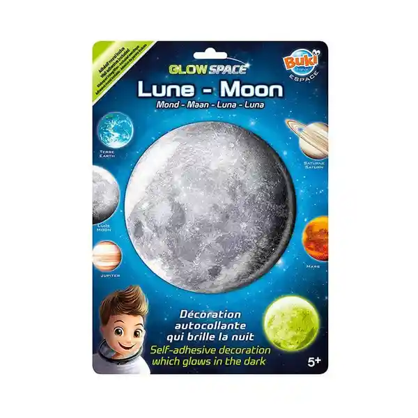 Buki Adhesivo Luna Que Brillan en la Oscuridad BU.3DF3