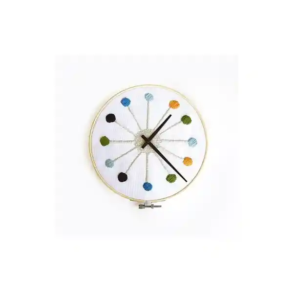 Kikkerland Juego Decora tu Reloj Con Punto Cruz CL65