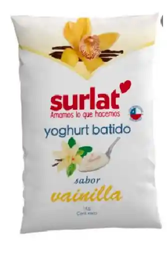 Surlat Yoghurt Bolsa Vainilla