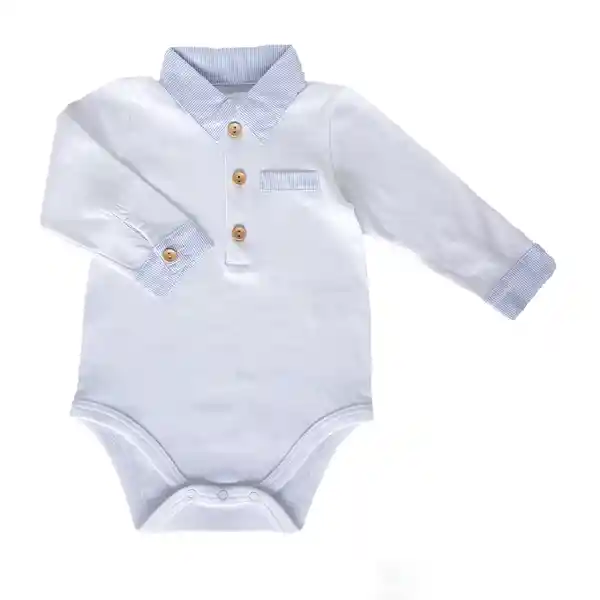 Wawa Baby Desing Body Camisa Matias Celeste