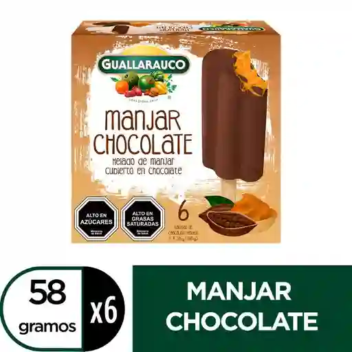 Barra de Manjar Cubierto en Chocolate