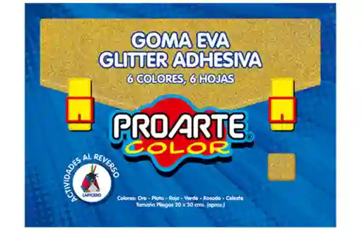 Estugoma Eva Glitter Adhesiva 6 Colores