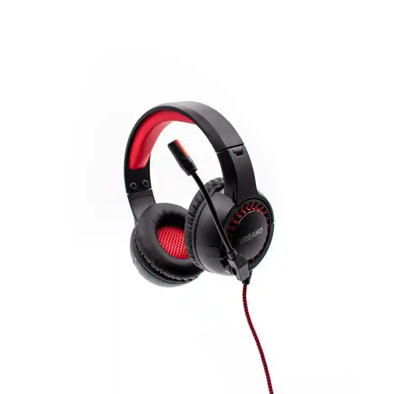 Headset Gamer Con Luces Rojo