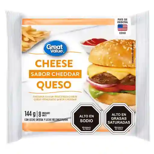Great Value Queso Sabor a Cheddar