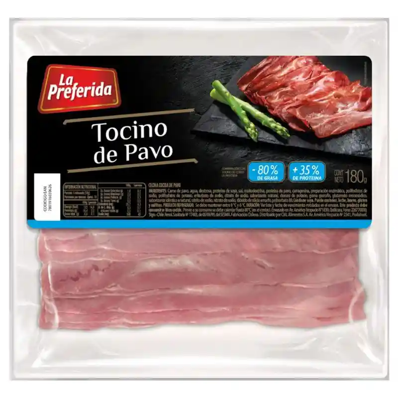 La Preferida Tocino de Pavo