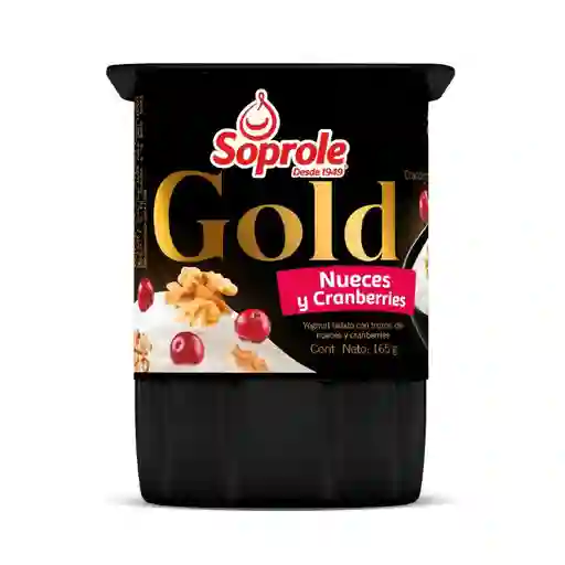 2 x Yoghurt Gold Nuez Cramberry Soprole 165 g