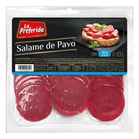 La Preferida Salame de Pavo