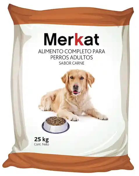 Merkat Alimento Para Perro Adulto Sabor Carne