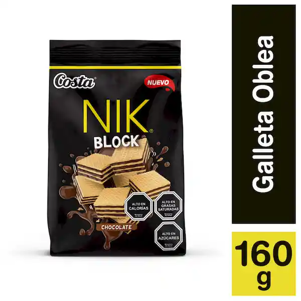 Costa Nik Block Galleta Oblea con Crema de Chocolate