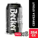 Becker Pack Cerveza Negra Stout