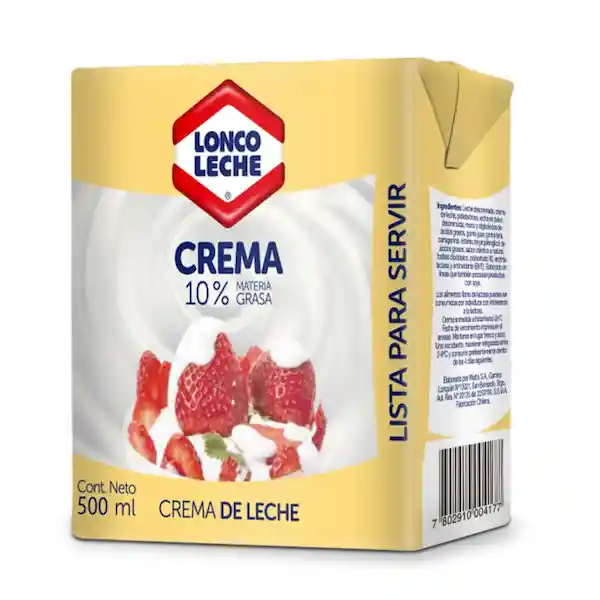 Loncoleche Crema de Leche Lista