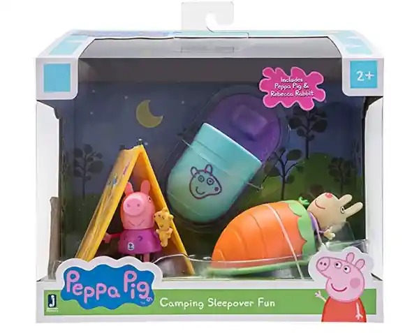 Jazwares Juguete Camping Sleepover Fun Peppa Pig