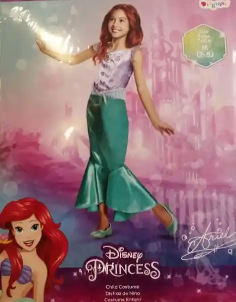 Disguise Disfraz Princess Niña Basic Ariel Talla M (7 8)