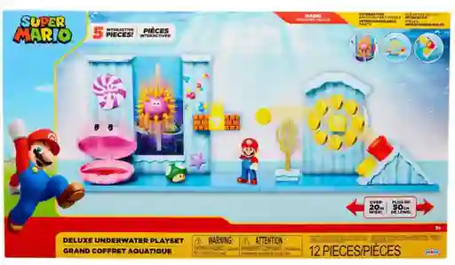 Nintendo Jakks Juguete Super Mario Play Deluxe Underwater 12