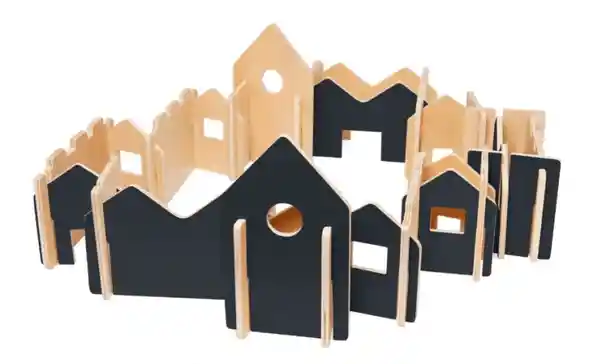 Woodis Juego de Construcción Madera Con Pizarra